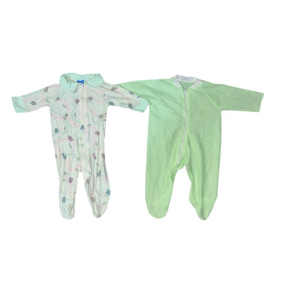 Vintage Infant Sleep N Play One Pieces Used Newborn 12 Items - Picture 4 of 6